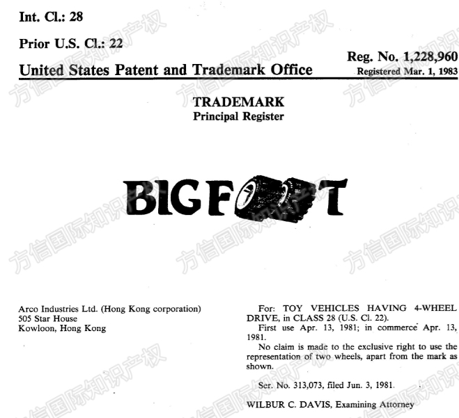 25-cv-7222，Bigfoot大脚怪卡车商标TRO！涉及多个类目！