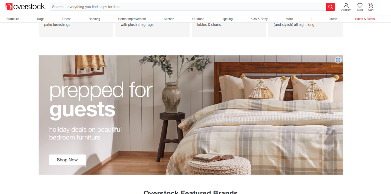 專做家居電商的Overstock，占有多少市場(chǎng)份額？