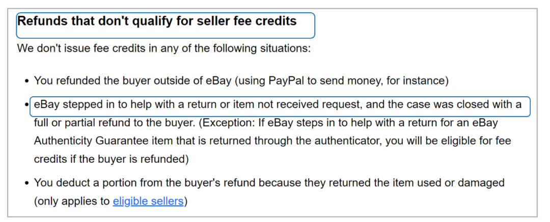 关于eBay春季卖家更新中费用问题