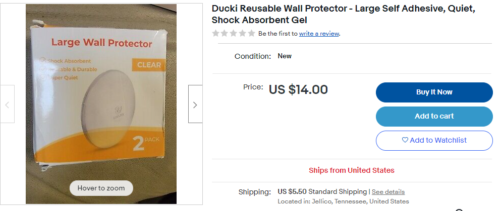 速看！门挡Door Stropper有外观专利，已立案！目前尚未冻结