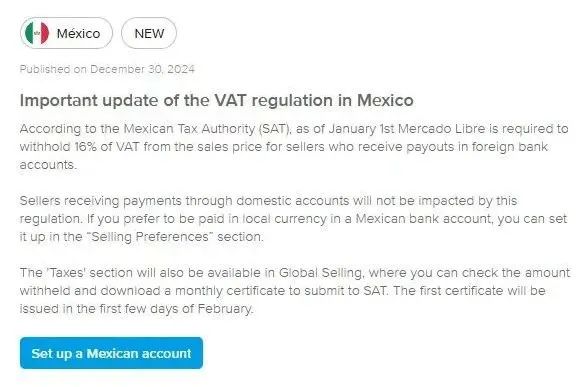 美客多卖家必看：避免预扣款，墨西哥增值税代扣代缴证明下载与RFC政策解读！