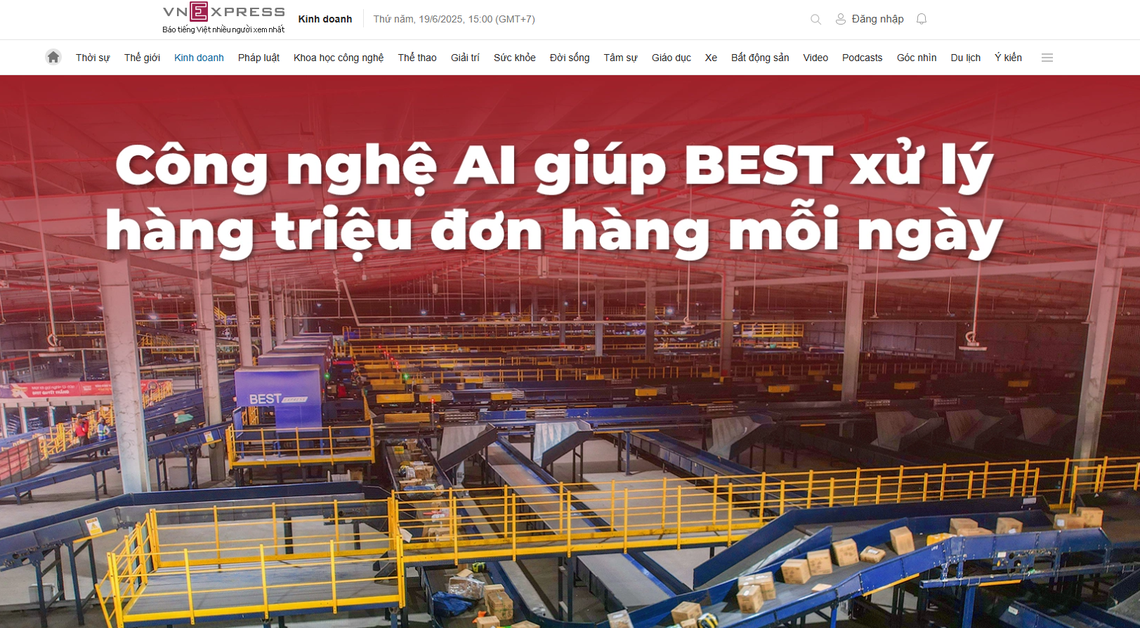 越南主流媒體深度報(bào)道：百世AI技術(shù)驅(qū)動物流數(shù)智化革命
