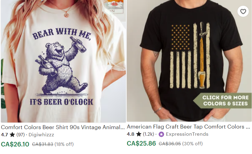 欧洲杯+啤酒节带火一波Etsy定制周边，多品类可做！