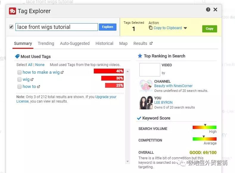如何筛选Youtube视频关键词