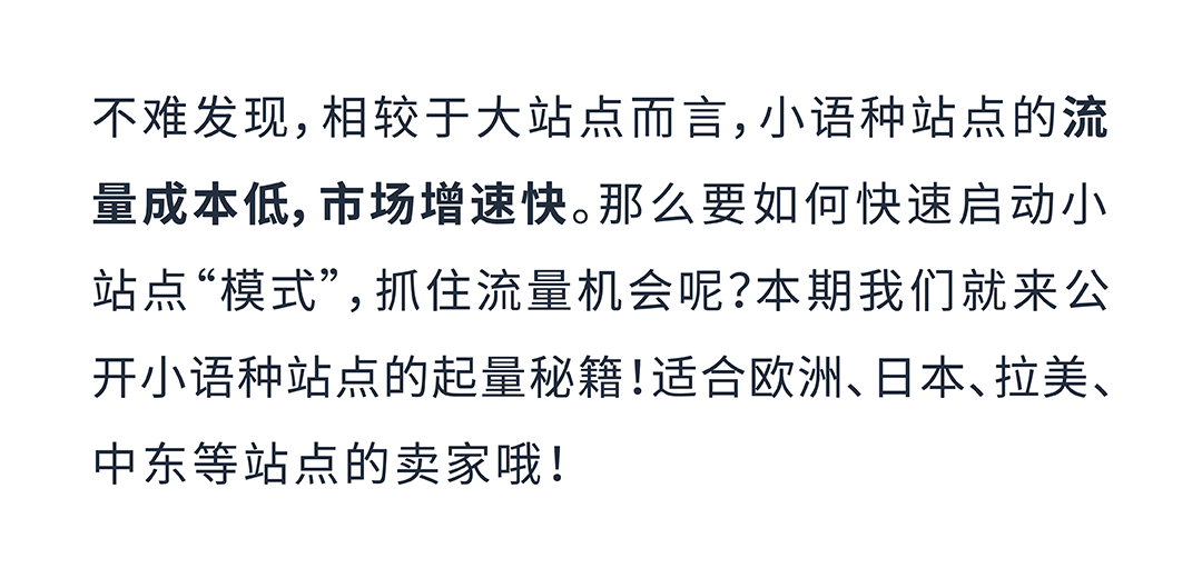 成本低高回报？亚马逊小语种站点起量秘籍效果意想不到！