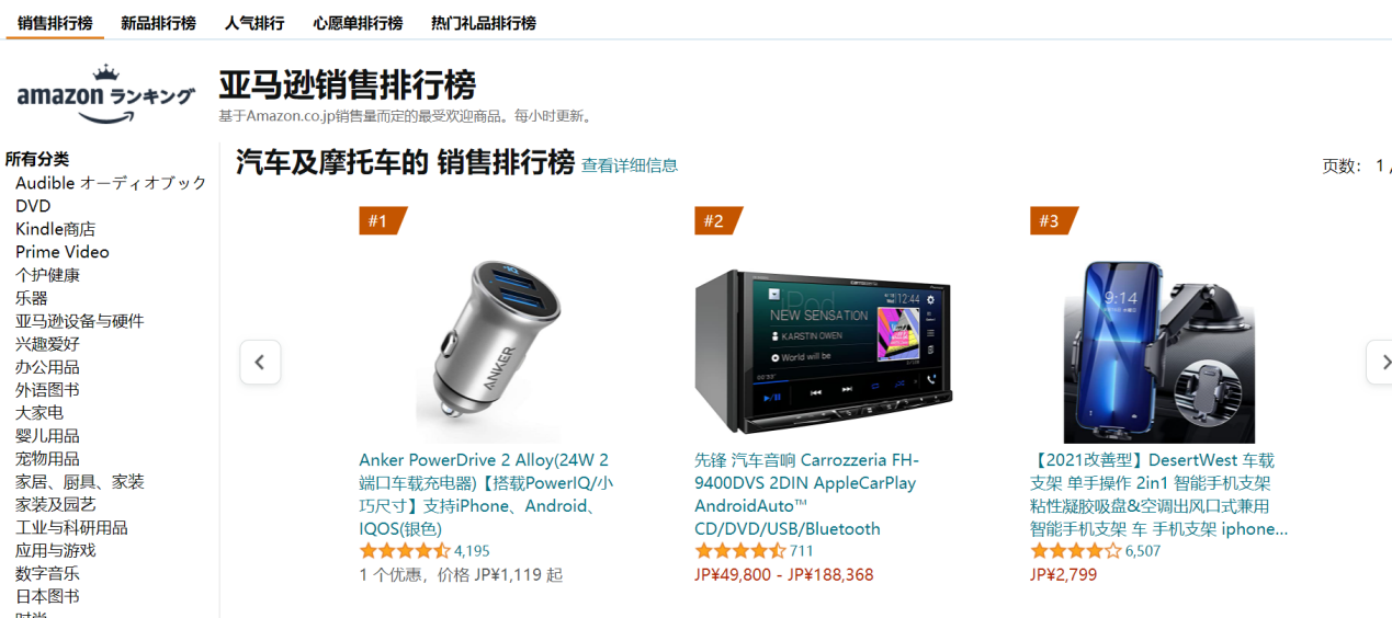 怎么使用日亚销售榜进行选品？