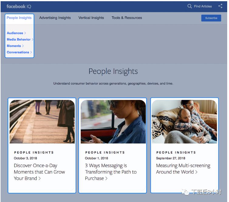 善于利用 Facebook IQ 市场洞察资讯,提高营销效率