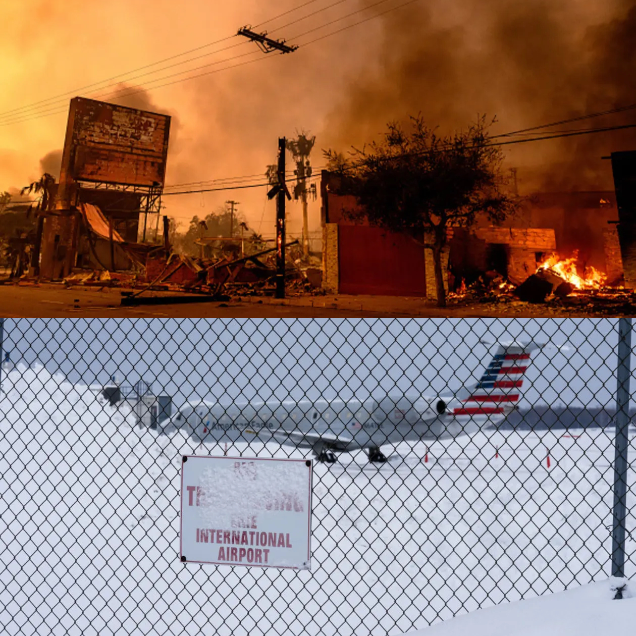 卖家注意!美国大规模山火雪灾齐发,仓库货物或遭波及!