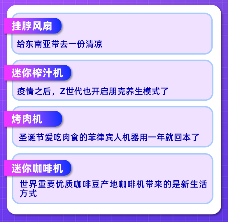 挂脖风扇，烤肉机…这些“隐形黑马”小家电正成为东南亚新趋势