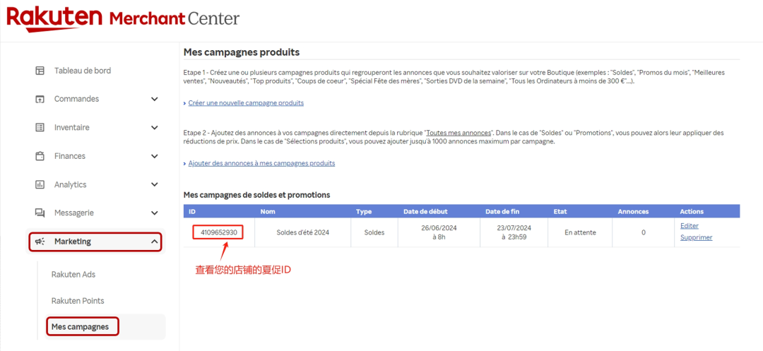 法国乐天店铺促销设置全指南