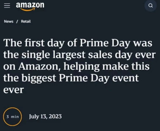 亚马逊Prime Day专享折扣提报时间公布，一场硬仗即将打响