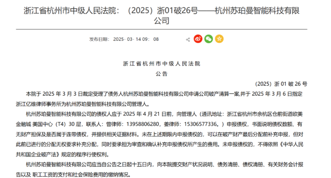 扛不住！又一大卖破产清算
