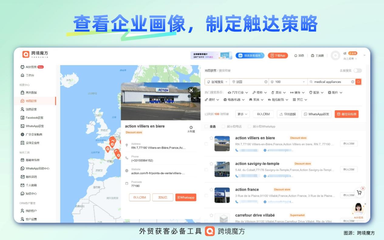 医疗器械出口获客破局：跨境魔方地图获客，精准锁定全球采购商
