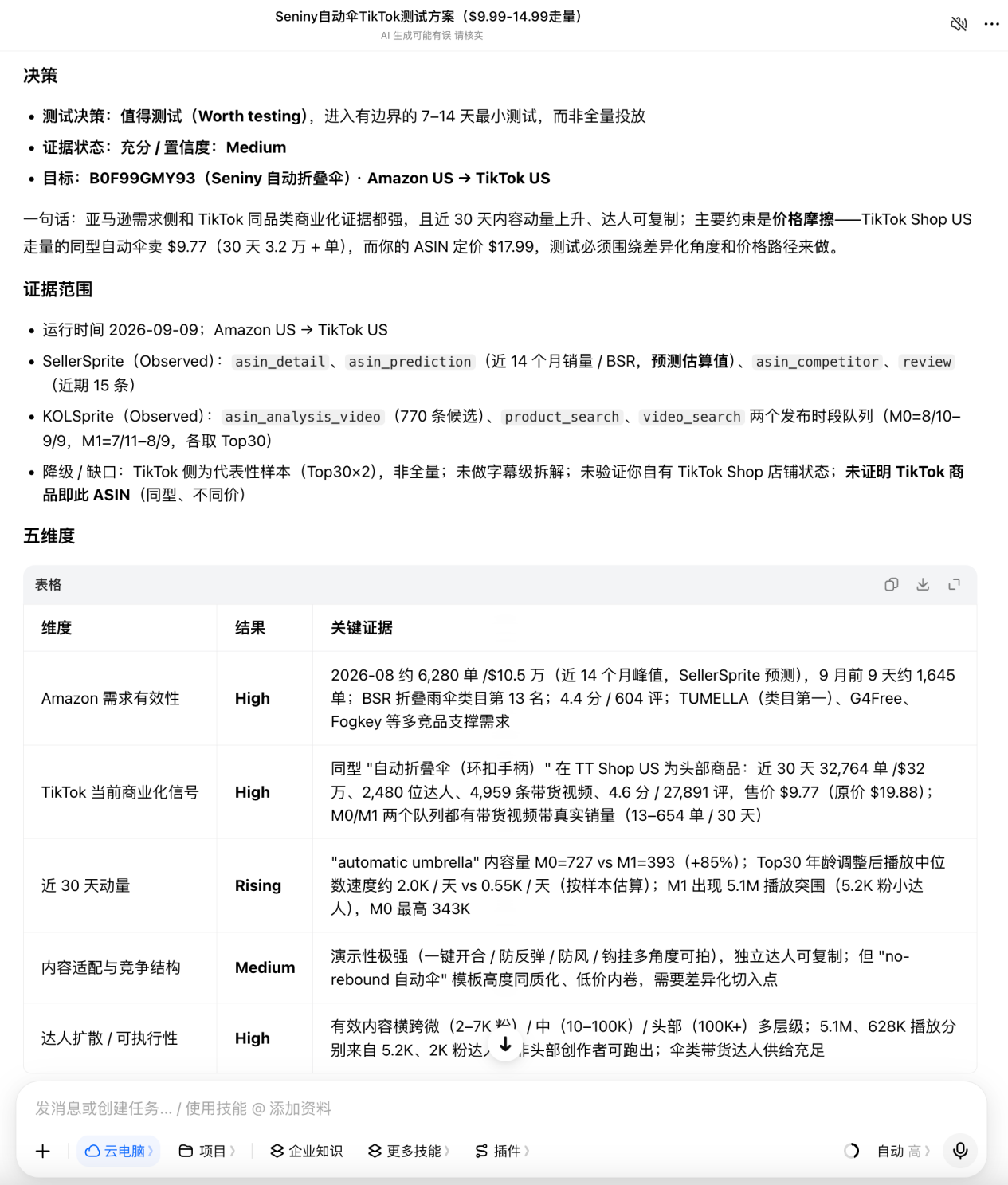 1个豆包，串起选品、经营和 TikTok：亚马逊运营还能这样自动化