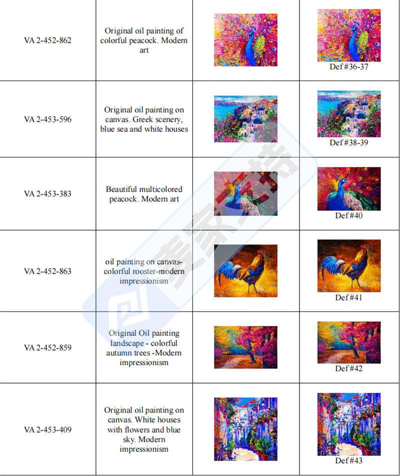 2026-cv-01847|15幅现代印象派画作逮捕47名被告,艺术印刷卖家需自查