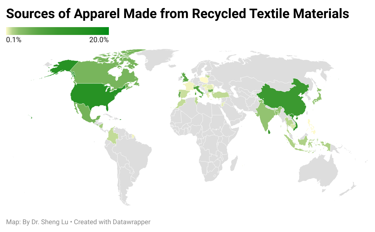 探索美国零售商对回收纺织材料服装的采购策略