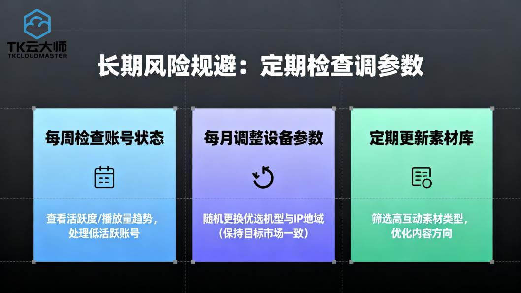 TikTok矩阵运营避坑指南：从环境风控到养号恢复-TK云大师全流程解决方案