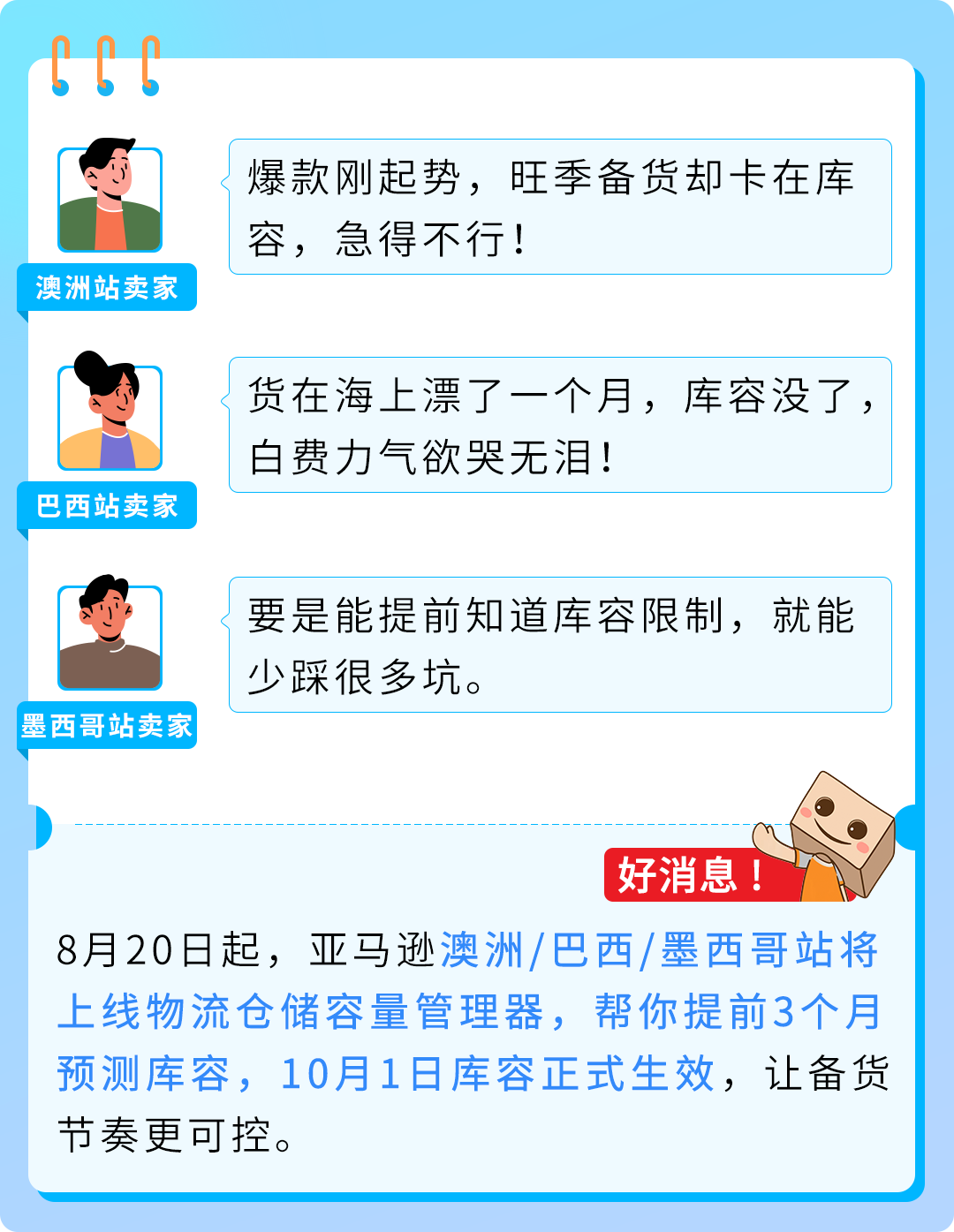 提前3个月预测库容！这些亚马逊站点用好新仓储工具，旺季备货不再被卡