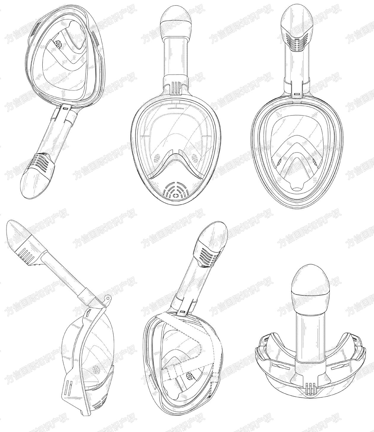 国人外观专利发案中！浮潜面罩+CPAP软管双头挂钩维权！
