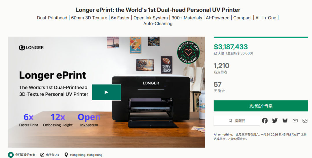 爆了！中国团队新品火到海外，预售已破 300 万美元