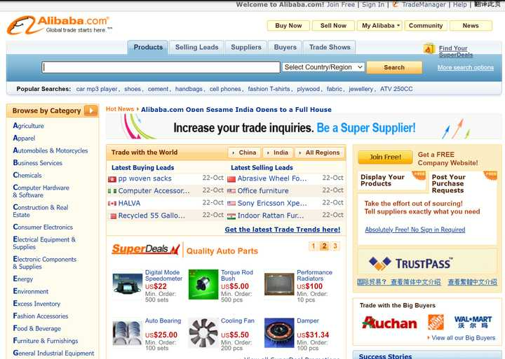 阿里巴巴国际贸易网站图片