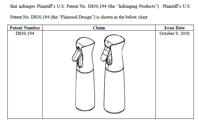 成功解冻！团队成功代理亚马逊卖家在” Flairosol Design”外观设计专利侵权案件取得理想结果