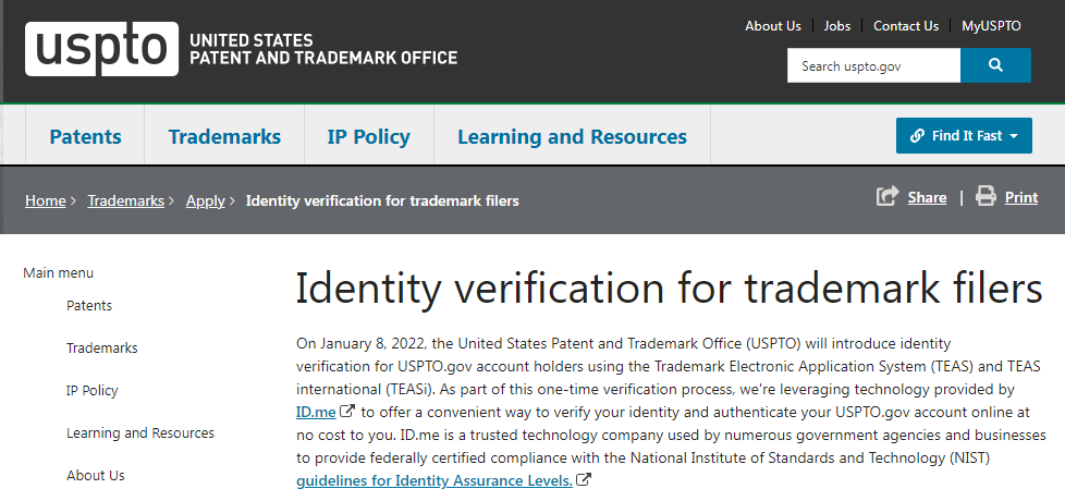 USPTO最新政策：跨境卖家的美国商标申请者要身份验证！