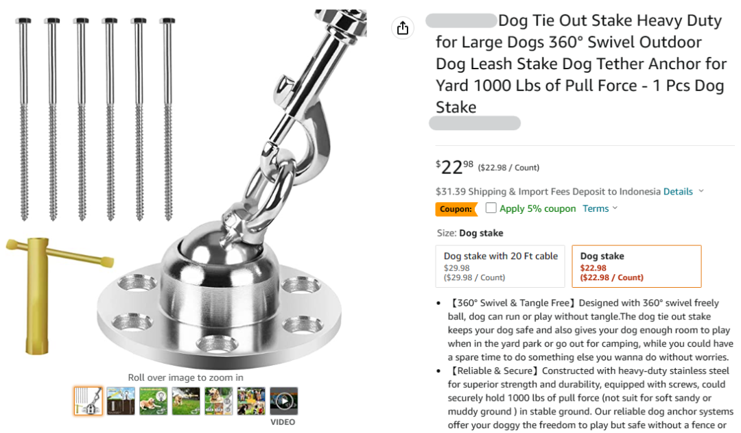 [22-62369] Jared律所代理Dog Tie Out Stake起诉！暂未提出TRO!