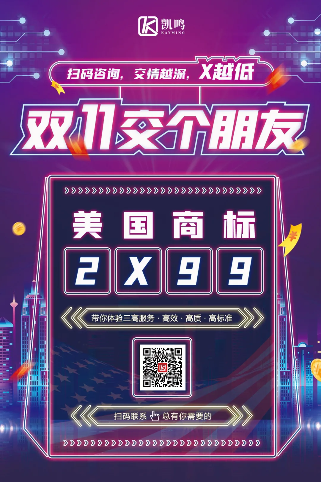 凯鸣注册美国商标特惠来袭!