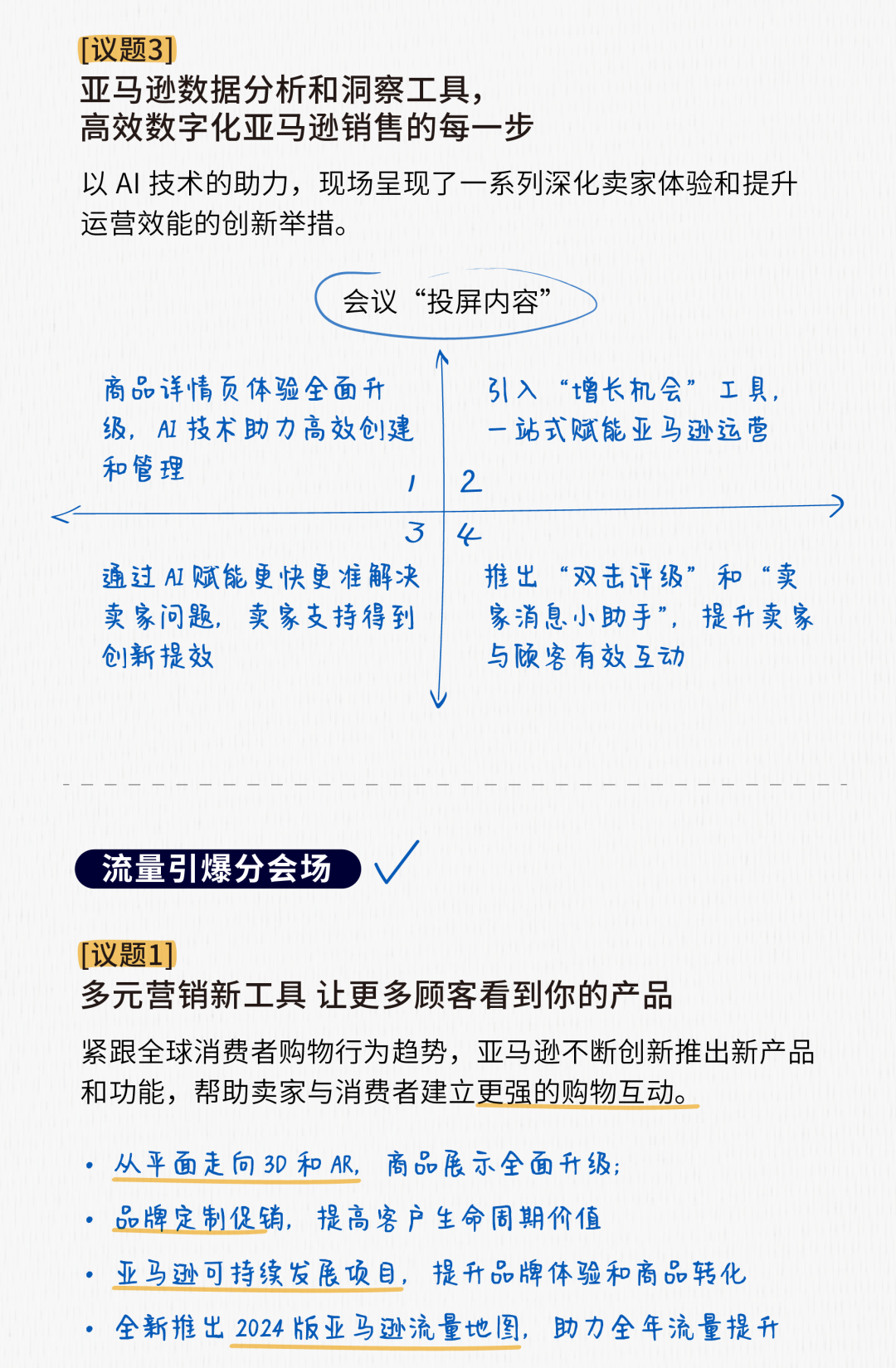 笔记都整理好了，3分钟了解2023亚马逊跨境峰会讲了什么