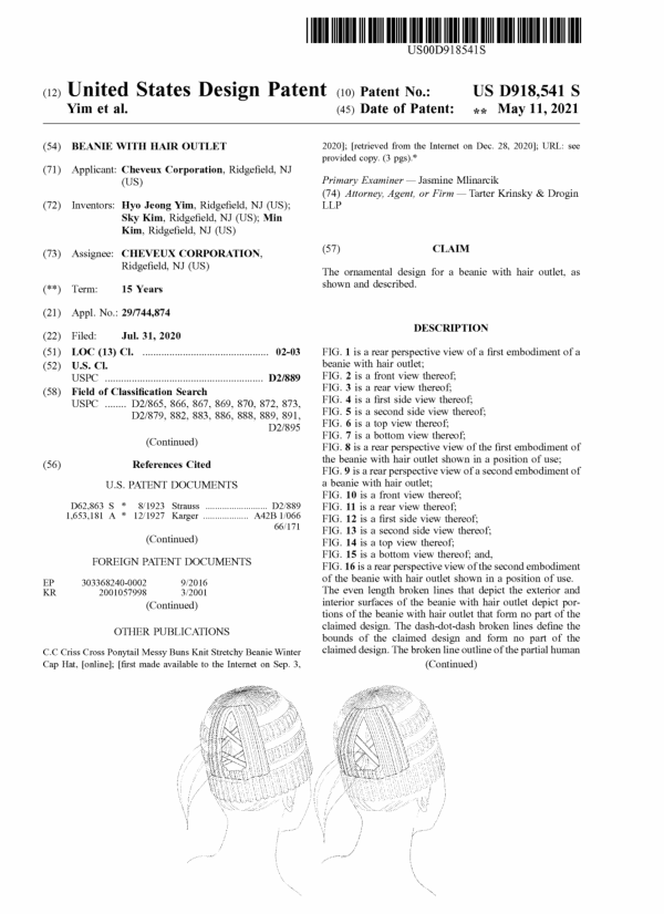CC BEANIE：帽子类高风险侵权品牌，尤其是专利侵权