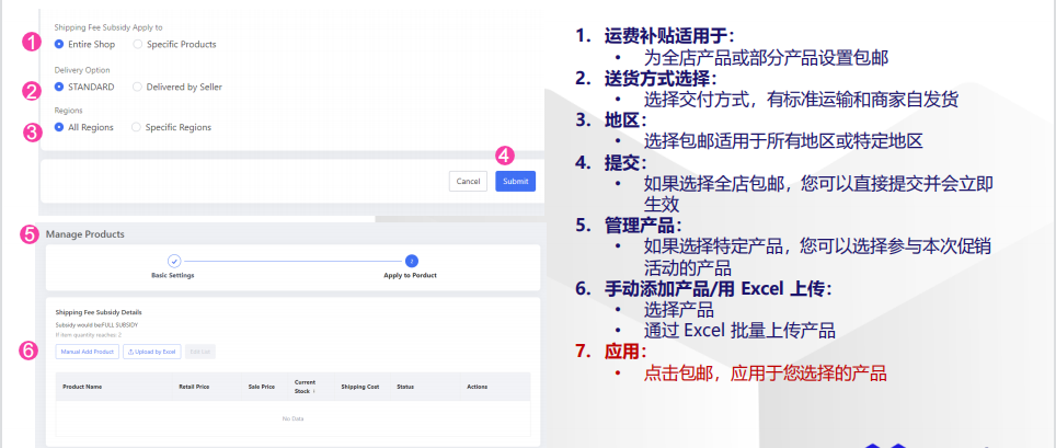 Lazada运营知识点--店铺包邮设置指南