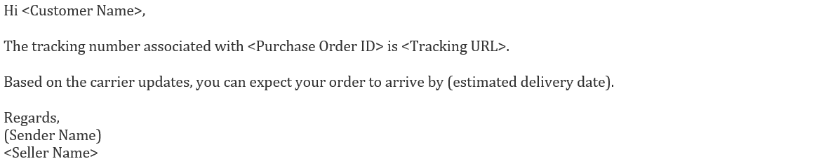消息中心常見回復模板