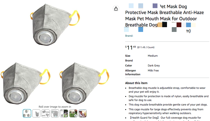 宠物口罩热度飙升！亚马逊和Temu已开卖