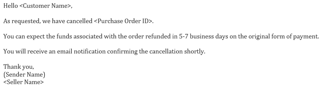 消息中心常見回復模板