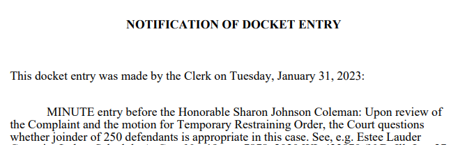 Art Ask Agency告了250个卖家，法院质疑：请证明被告之间的关联