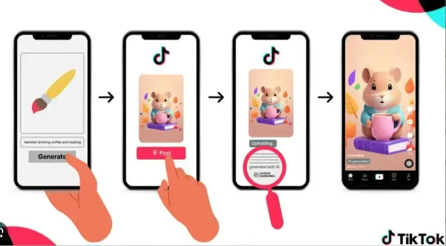 TikTok升级AI内容新功能，看多少AI视频，你说了算