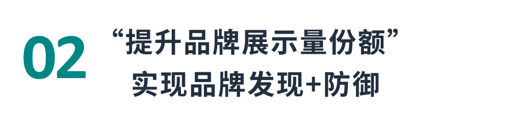 进攻+防御，高效提高品牌展示量份额！