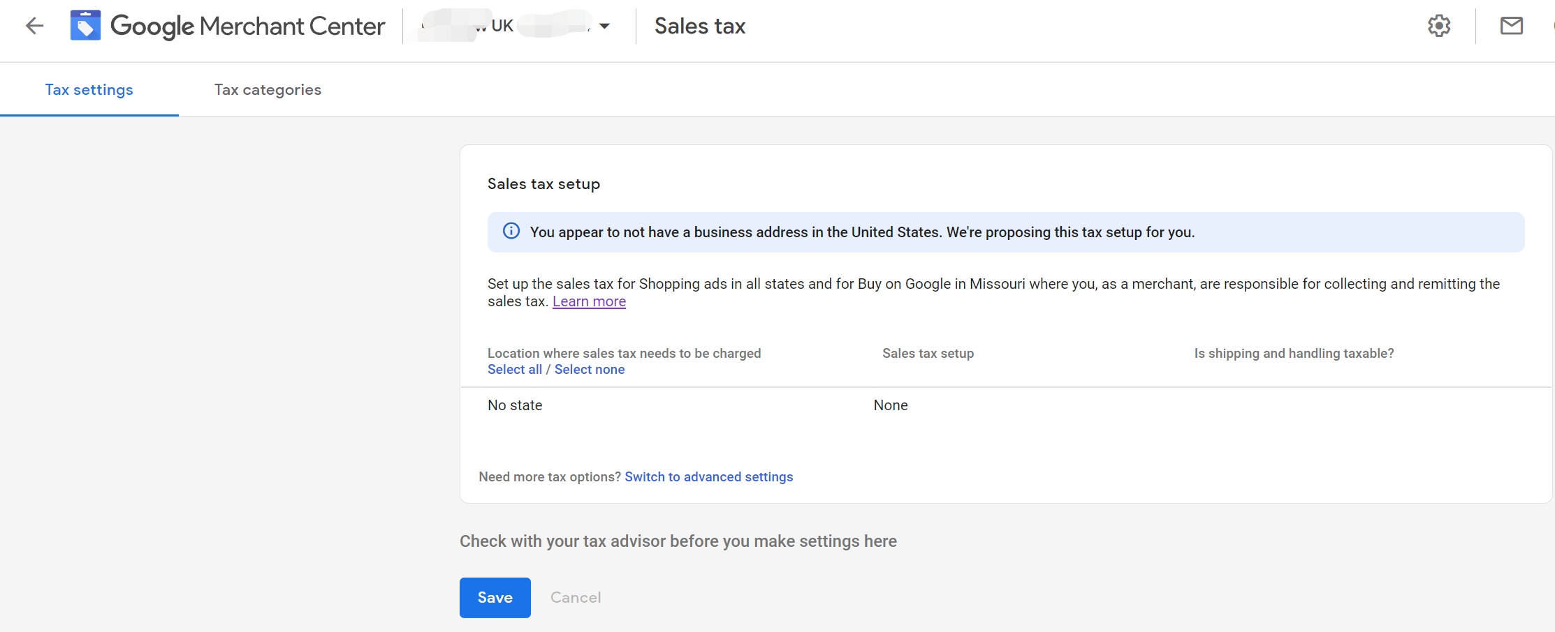 GMC的税费信息如何设置？