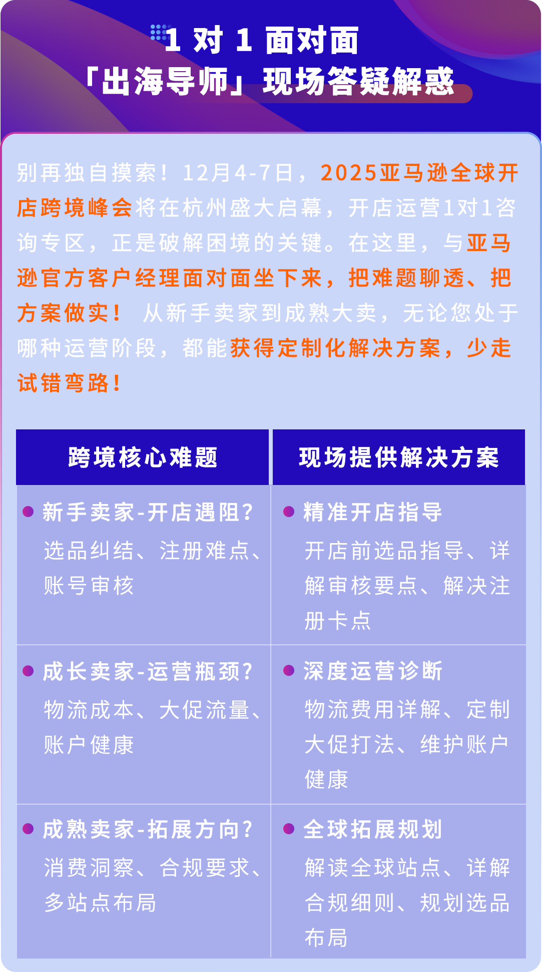 12/4来杭州,亚马逊出海导师手把手教你解决开店难题