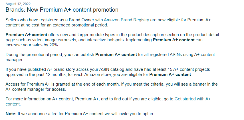 卖家注意！ 亚马逊高级A+功能上线！