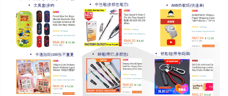 东南亚Lazada&Shopee文具类目好做吗？一文带你了解各国热销及需求品类