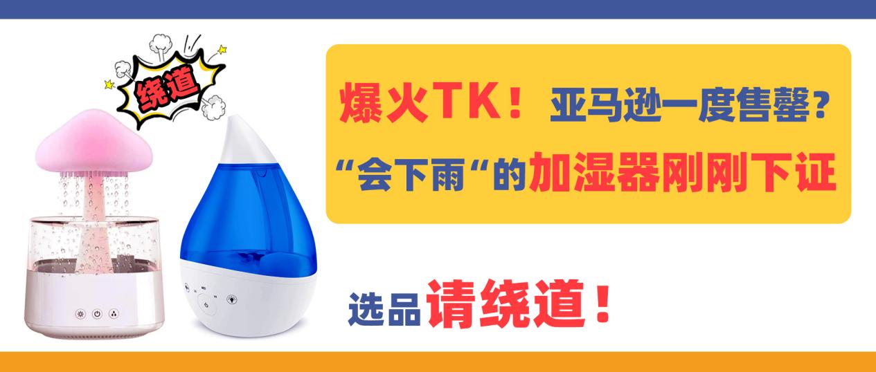 爆火TikTok！亚马逊售罄？“会下雨”的加湿器刚刚下证，选品请绕道