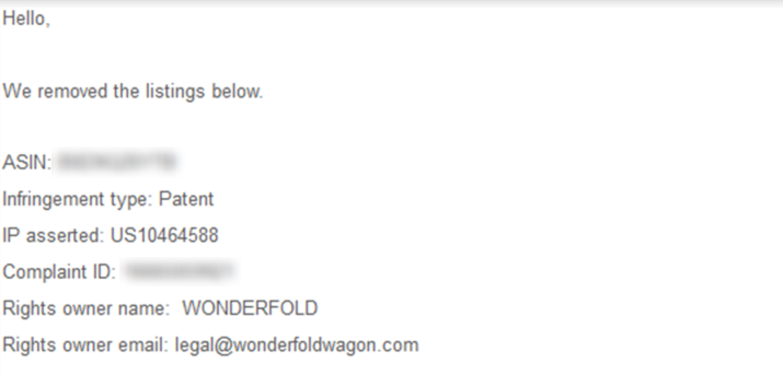 成功清除绩效！卖家如何应对可折叠婴儿车发明专利US10464588B1的投诉，救回链接？