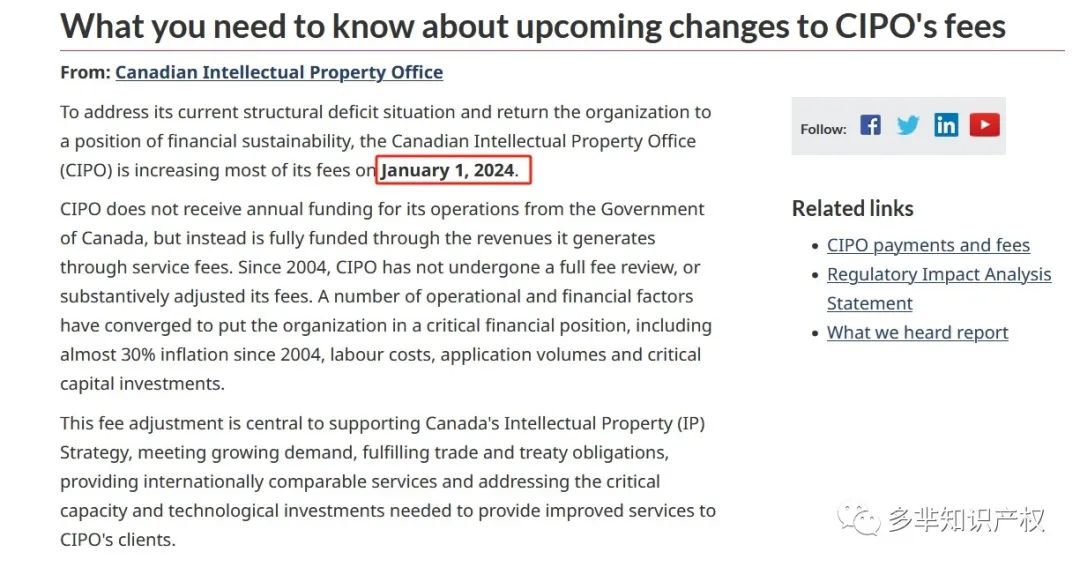 加拿大商标申请官费即将上涨！立即行动，尽早保护您的品牌！