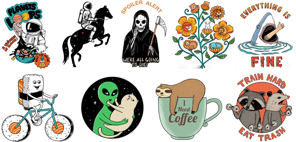 这些版权插画高危！艺术家Coffee Man Art版权TRO！