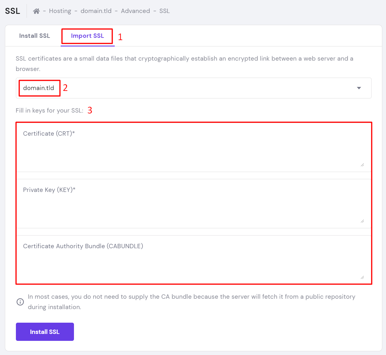 Hostinger如何手动安装免费SSL安全证书？