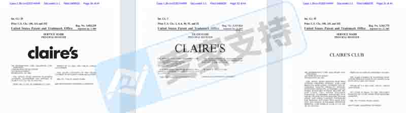 26-cv-01837 l Claire’s系列商标维权162店涉案，160店被驳后可高枕无忧？