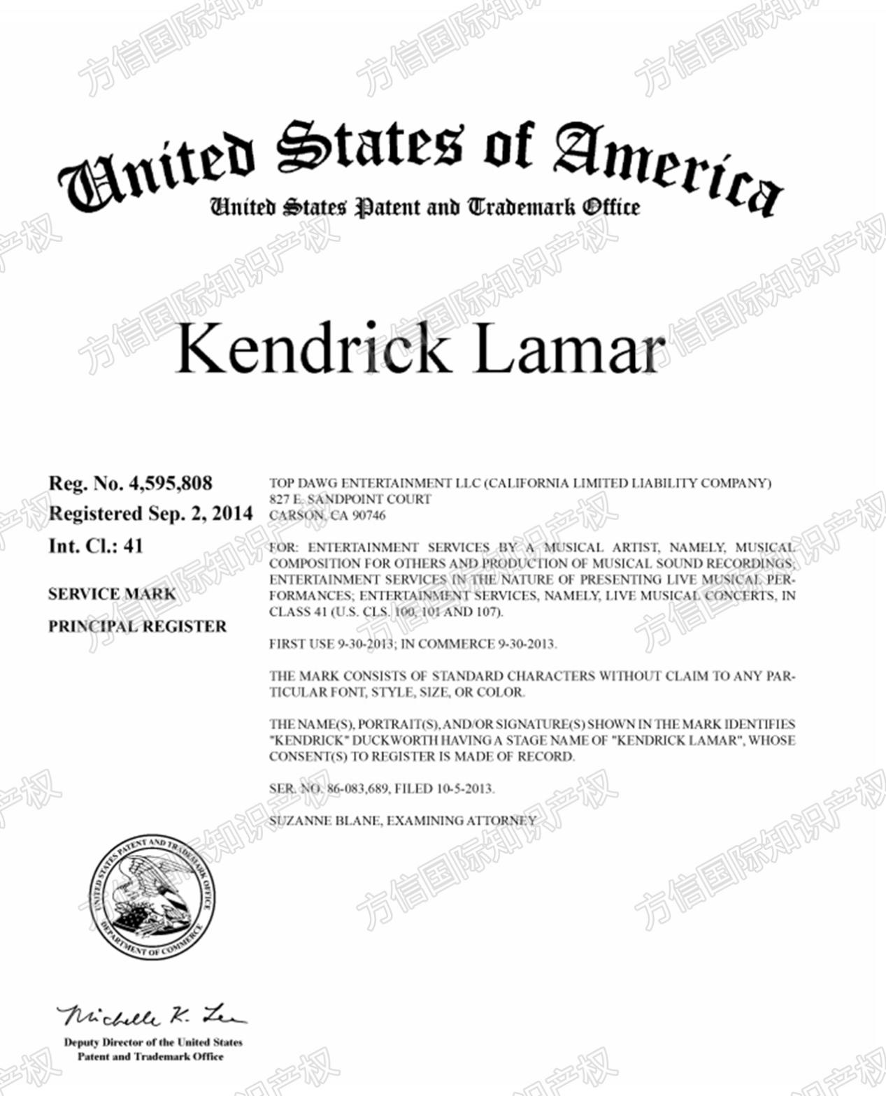 25-cv-01766，TRO新案！KENDRICK LAMAR、SZA为商标权益出击！
