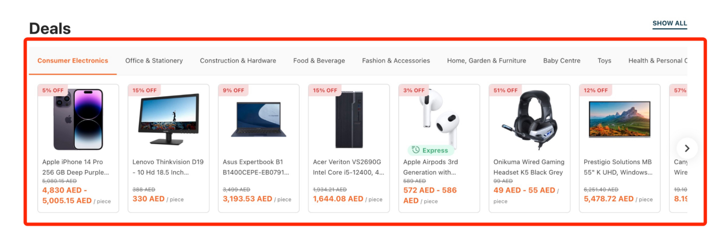 Tradeling平台主页面布局有商机